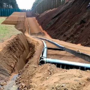 Отвод верховодки от пятна застройки на этапе земляных работ: временные канавы и уклоны