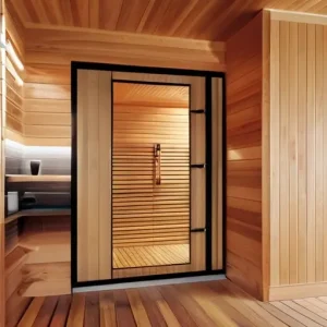 Стеклянная дверь для сауны: выбор фурнитуры, магнитных замков и обязательный зазор для притока воздуха