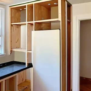 Закладные детали в гипсокартонных стенах: монтаж фанеры и деревянного бруса для навешивания тяжелых кухонных шкафов