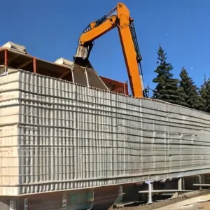Использование несъемной опалубки из пенополистирола (Термодом): заливка монолитного бетона с армированием