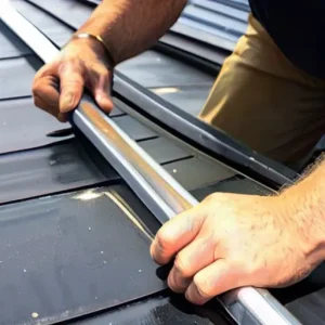 Замена резиновых шайб на кровельных саморезах: устранение точечных протечек на старой металлической крыше