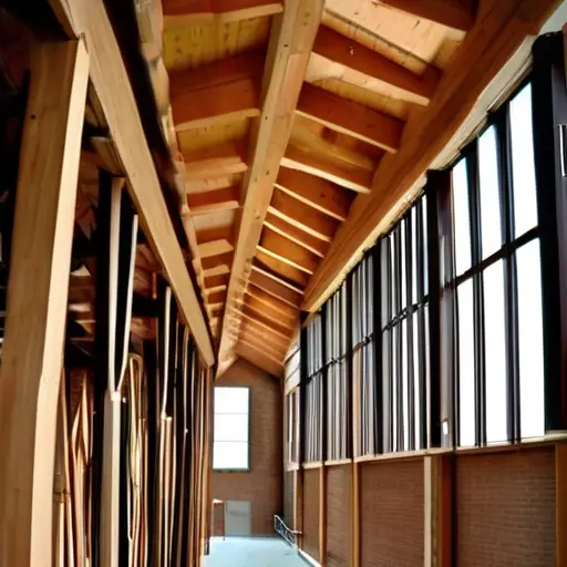 Каркасно-бревенчатая технология (Post & Beam): сочетание массивных бревенчатых стоек и безусадочного каркаса