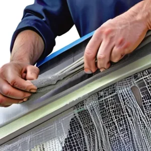 Базовый армирующий слой мокрого фасада: как правильно втапливать фасадную стеклотканевую сетку в клеевой состав