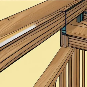 Проектирование балок перекрытия: таблица расчета сечения деревянного бруса в зависимости от пролета