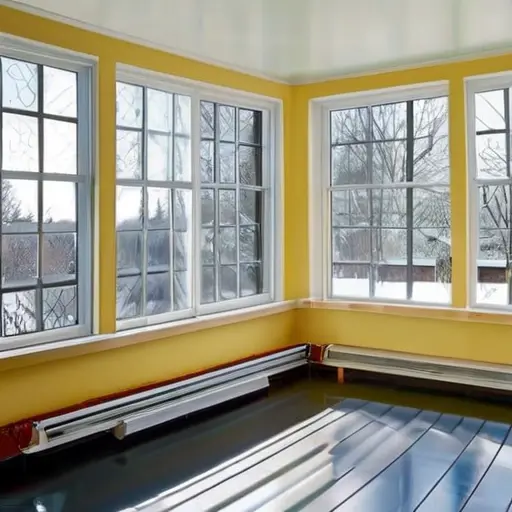 Зимняя теплая веранда: выбор энергосберегающих стеклопакетов и монтаж инфракрасного теплого пола