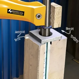 Анкеровка деревянного мауэрлата к газобетонным стенам через монолитный армопояс с помощью шпилек М12