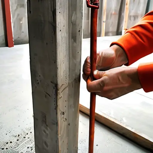 Анкеровка деревянного мауэрлата к газобетонным стенам через монолитный армопояс с помощью шпилек М12