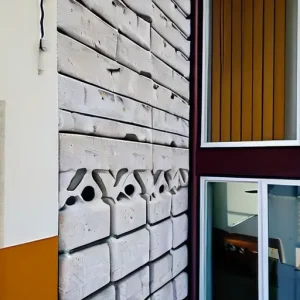 Отделка фасада искусственным (декоративным) камнем: приклейка бетонных элементов на оштукатуренные и утепленные стены