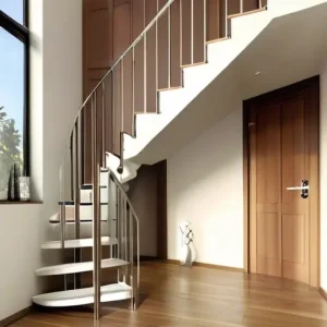 Одномаршевая, двухмаршевая или винтовая лестница: как выбрать конструкцию для экономии места в холле