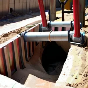 Как защитить дренажную трубу в траншее от продавливания тяжелой техникой при заезде на участок