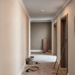 Фото по теме: Матовая краска Tikkurila Harmony против моющейся Luja 7: окраска стен в коридоре