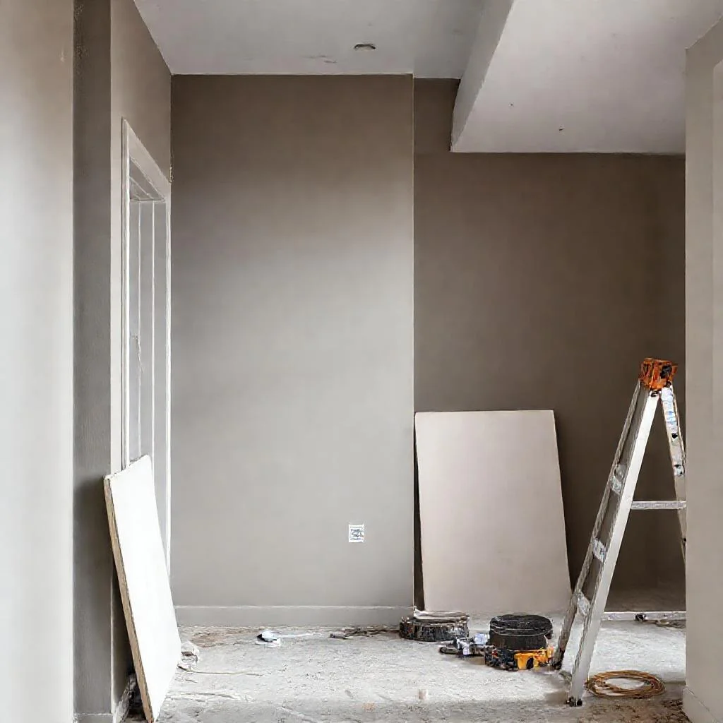 Детальное фото: Матовая краска Tikkurila Harmony против моющейся Luja 7: окраска стен в коридоре