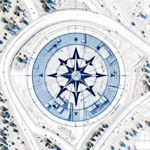 Фото по теме: Роза ветров участка