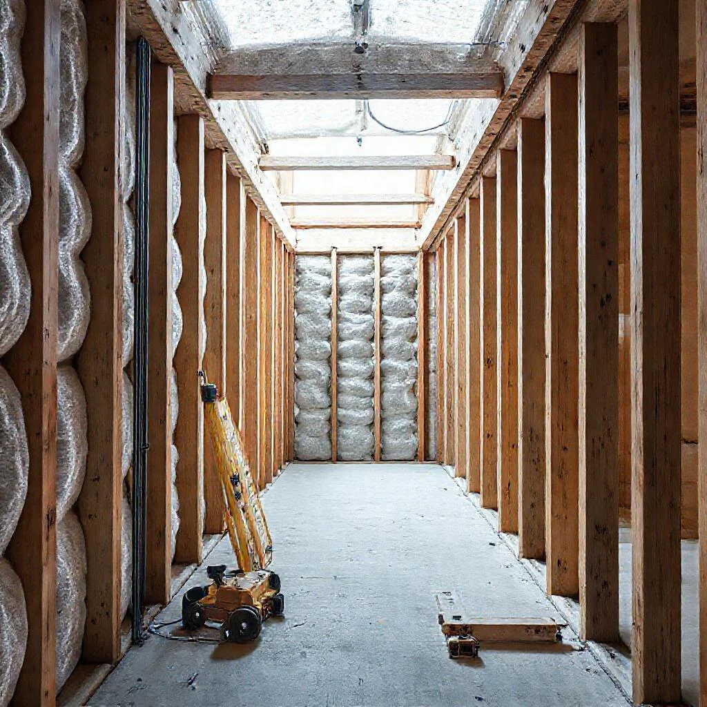 Усадка утеплителя Rockwool Лайт Баттс в каркасной стене: шаг стоек более 600 мм Иллюстрация к статье: Усадка утеплителя Rockwool Лайт Баттс в каркасной стене: шаг стоек более 600 мм