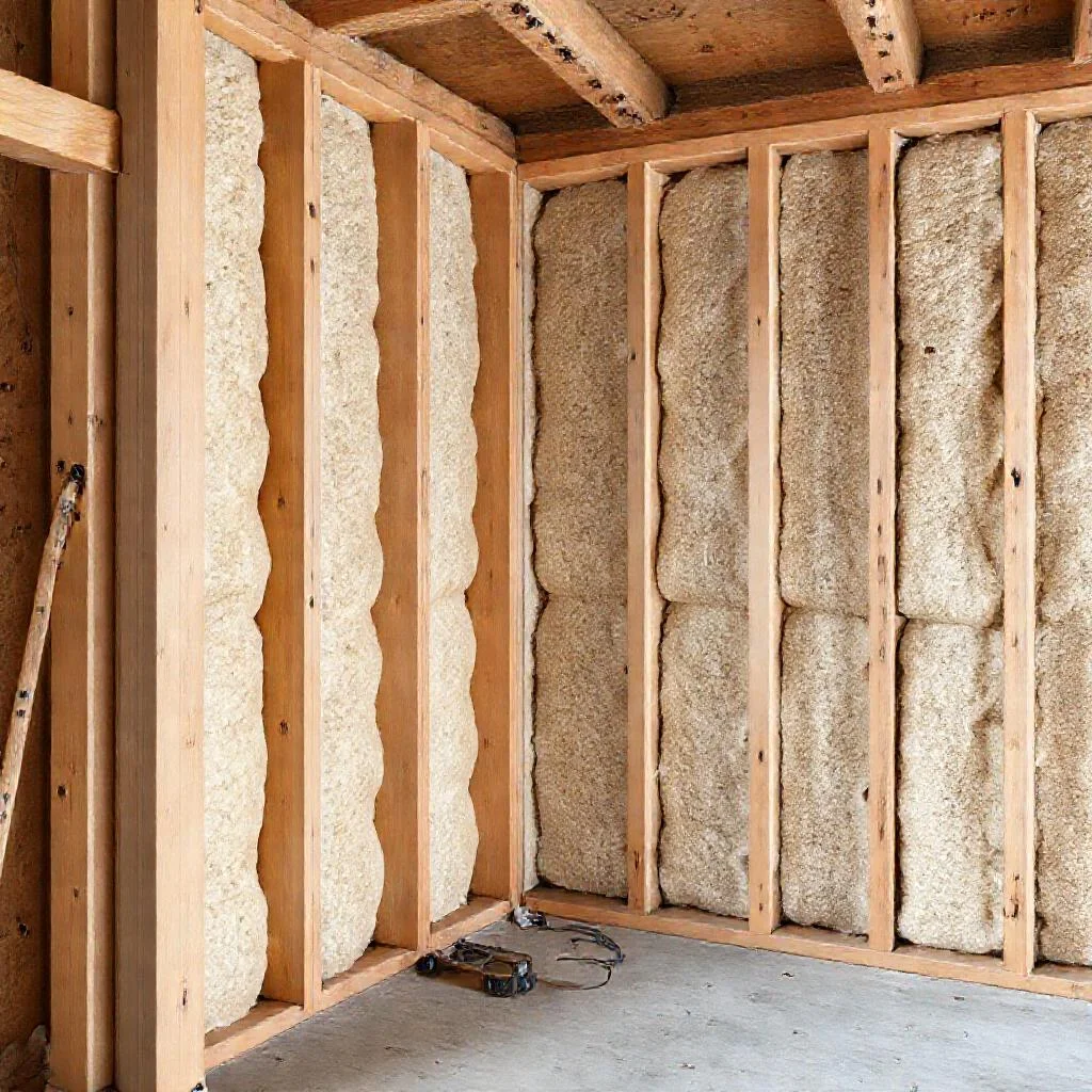 Усадка утеплителя Rockwool Лайт Баттс в каркасной стене: шаг стоек более 600 мм Детальное фото: Усадка утеплителя Rockwool Лайт Баттс в каркасной стене: шаг стоек более 600 мм