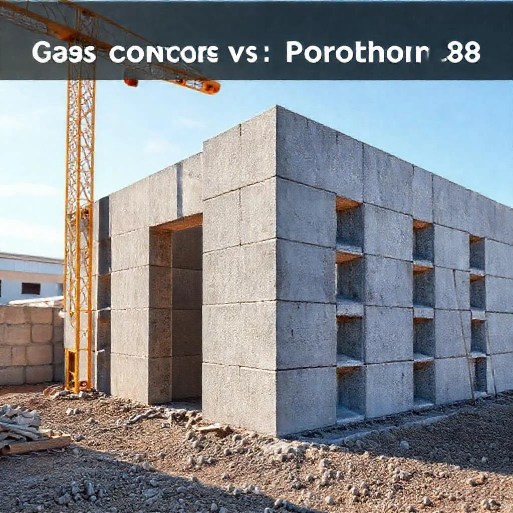 Иллюстрация к статье: Газобетон D400 против керамического блока Porotherm 38: сравнение теплоемкости и прочности стен