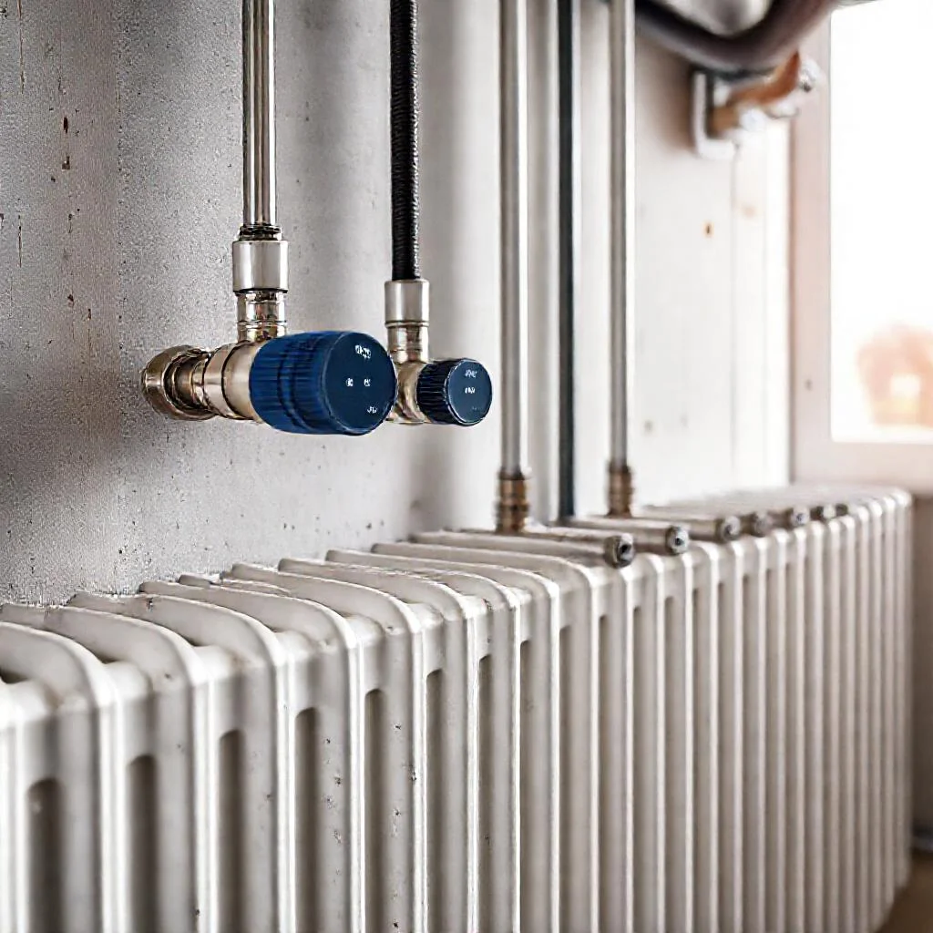 Детальное фото: Стук термостатических головок Danfoss на радиаторах: перепутаны подача и обратка