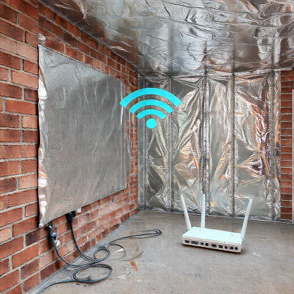 Потеря сигнала Wi-Fi роутера Keenetic в кирпичном доме: экранирование сигнала фольгированным утеплителем Детальное фото: Потеря сигнала Wi-Fi роутера Keenetic в кирпичном доме: экранирование сигнала фольгированным утеплителем
