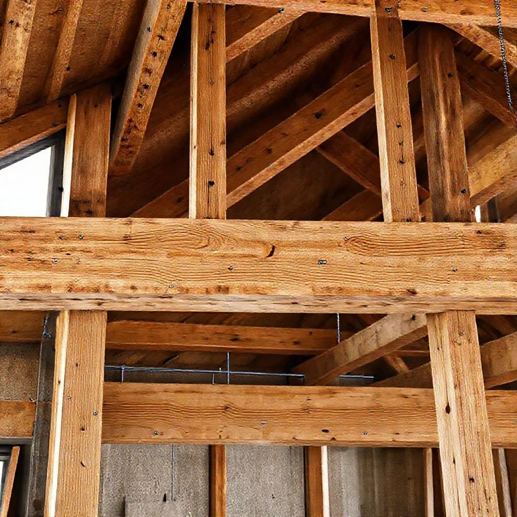 Детальное фото: Деревянная двутавровая балка I-joist