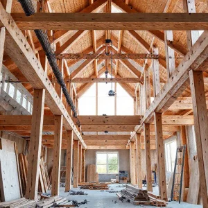 Фото по теме: Экономика использования двутавровых балок I-joist для перекрытия больших пролетов 6 метров