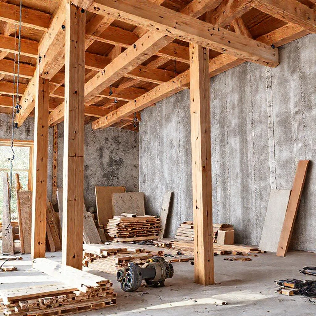 Детальное фото: Экономика использования двутавровых балок I-joist для перекрытия больших пролетов 6 метров