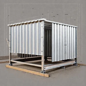 Фото по теме: Как собрать хозблок из профлиста на металлическом каркасе саморезы